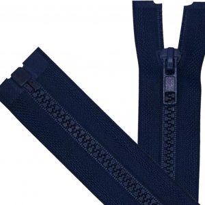 ANPURZII 2PCS #5 13 Inch Deep Navy Blue Separating Jacket Zippers for Sewing Coats, Molded Plastic Bulk Zippers(DeepNavyBlue 13″ 2PCS)