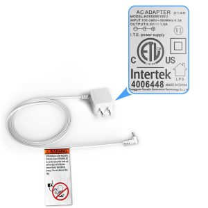 HelloBaby Official Replacement Baby Monitor Charger for HB6550/HB6560/HB50-5V Baby Monitor Power Cord Adapter, Charging Cabel Cord for HelloBaby (2022+ Models) with Charging Safety Certification