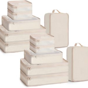 Reginary 6 Set Travel Packing Cubes Luggage Organizer Set Lightweight Suitcase with Shoe Bag for Clothes Toiletries