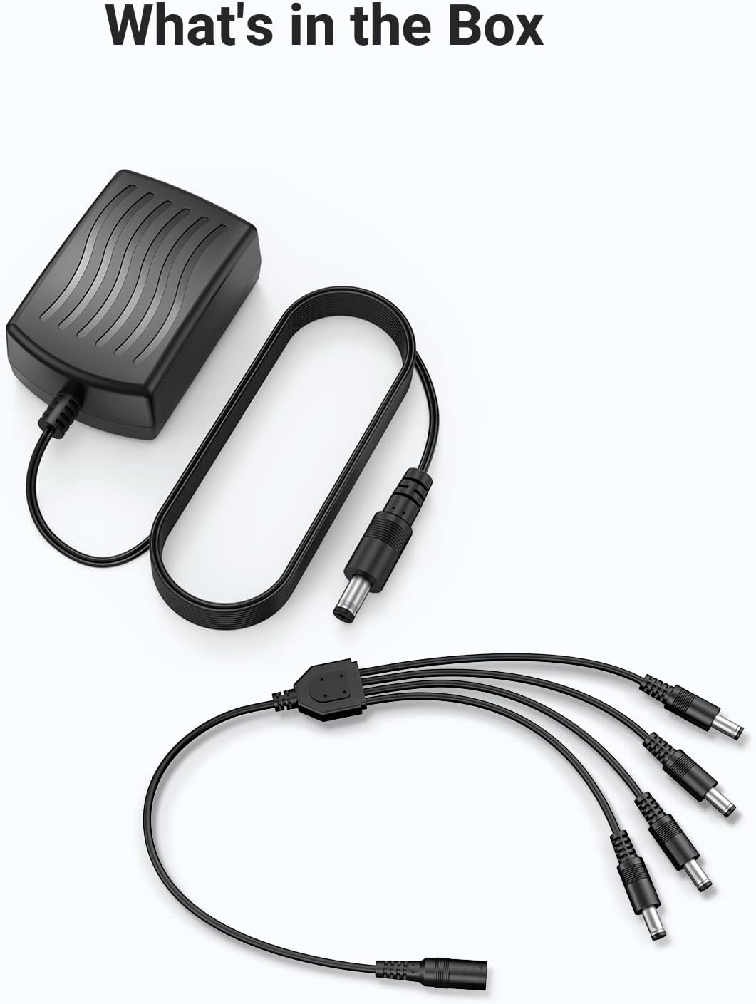 ANNKE Security Power Adapter Supply AC to DC 12V2A and 1-to-4 Splitter Power Cord for CCTV Surveillance Camera DVR System - Image 9