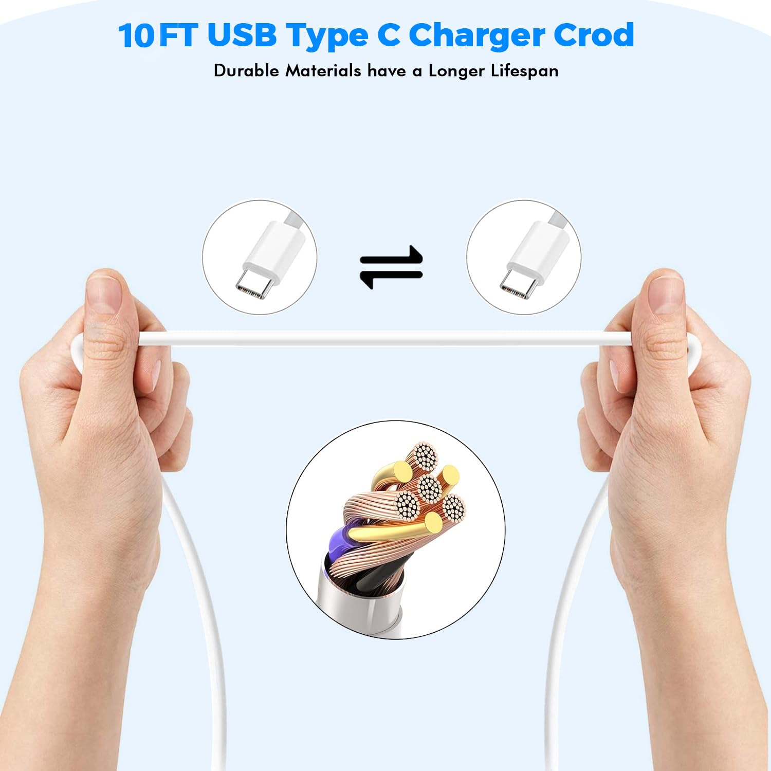 USB C Charger for MacBook Air MacBook Pro 13 14 15 16 inch,M1 M2 M3 Apple Laptop Charge,2Pack 30W USBC Power Adapter,Compatible with iPhone 17/16/15 Pro Max,10FT Extra Long Cable Mac Book Pro,iPad Pro - Image 2