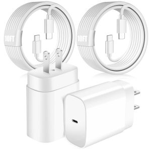 Super Fast Samsung Charger 25W USB C Android Phone Charger Block,2Pack 10FT Long Samsung Charger Fast Charging Cord Type C Wall Chargers for SamsungGalaxy S25 Ultra/S25/S24+/S23/S22 FE/S21/S20/A54/A16
