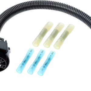 MECMO OEM Style Replacement USCAR Connector Wiring Harness, Universal 7 Pin Trailer Plug Truck Side, Splice-in Multi-Tow Factory 7 Way Towing Hitch Wire for Ford, GM, Chevy Silverado, GMC Sierra Dodge