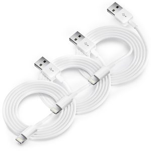 3Pack Car Apple Carplay Cable, Car Charger Cord,USB A to Lightning Cable,3.3FT, Compatible iPhone 14/13/12/11/Pro/Max/XR/XS/X/8/7/6S Plus/5S/SE 3rd/iPad Pro/Air/Mini Charging Cable Cord