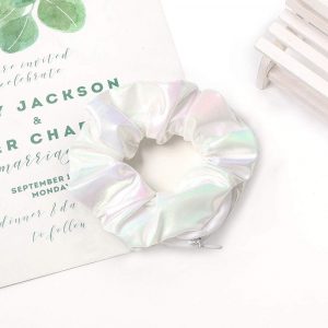 ZOSTLAND Hidden Pocket Premium Velvet Scrunchie with Secret and Hidden Zipper, Soft Hair Ties Bracelet, Key Money Storage Bag Wallet, Elastics Hair Band Accessories Gift for Girl Women (3pcs Tie-dye)