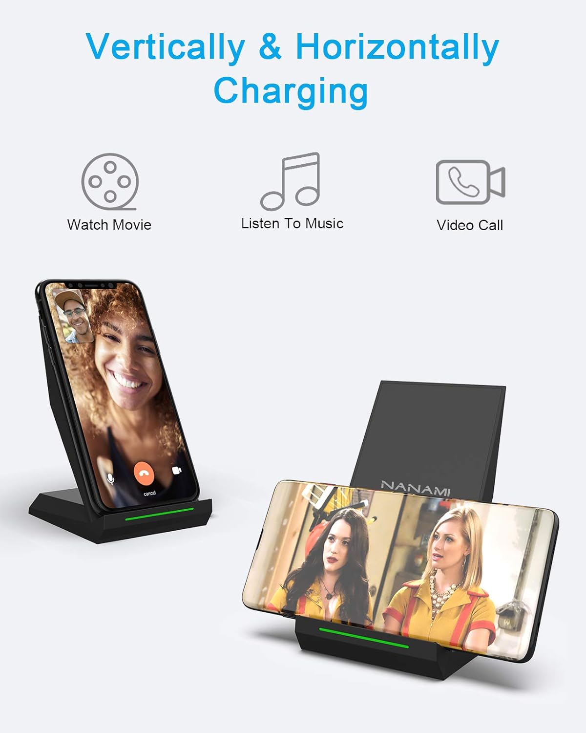 Fast Wireless Chargeing Stand,Equipped with PD 30W Adapter,Qi Certified High Speed Charger with Extra USB-A Port Compatible with iPhone 17/16/15/14/13/12/11, for Samsung Galaxy S25/S24/S23/S22/S21 - Image 5