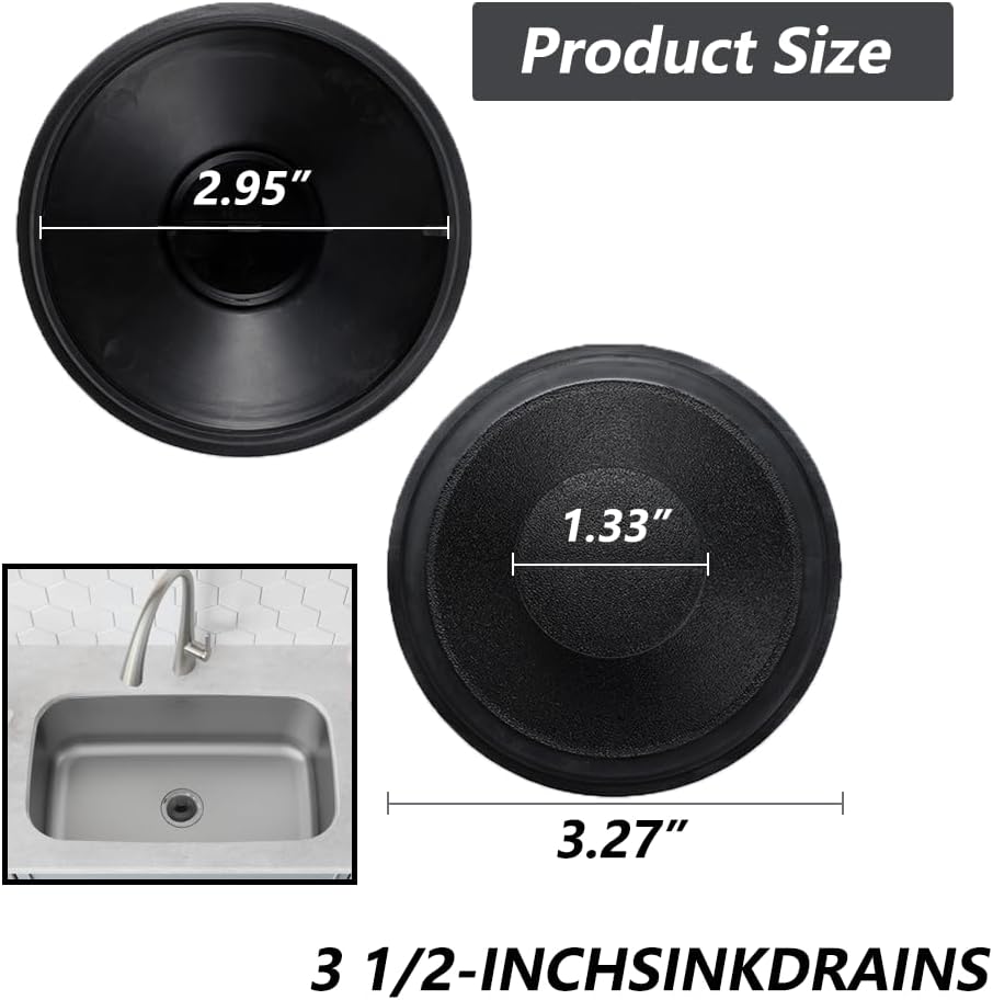 Sink Stopper Exact Replacement for InSinkErator STP-PL/STPPL for Kitchen Drain Stopper and Garbage Disposal Plug, Compatible with Standard 3-1/2" Drains from Kohler, Waste King, Whirlpool, and More - Image 3