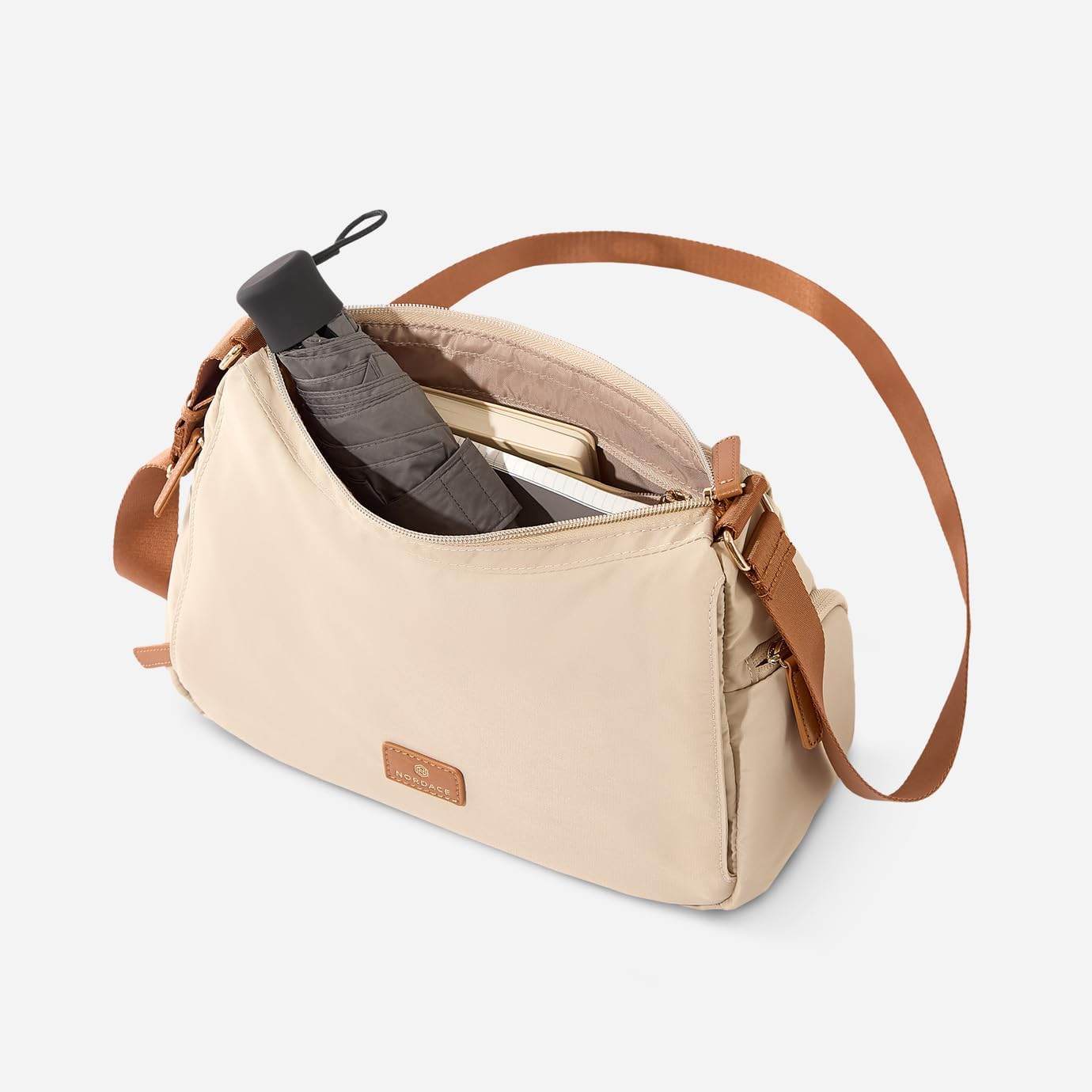 Nordace Siena Hobo Crossbody Bag - Secure RFID Blocking Pocket and Hidden Compartments for Travel Shoulder Bag - Image 6