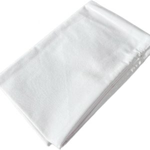 TAOSON Decorative 100% Cotton Canvas Square Solid Toss Pillowcase Cushion Cover Pillow Case with Hidden Zipper Closure Only Cover No Insert – White 12″x20″(30x50cm)