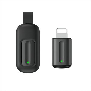 Universal Remote Control Adapter for iPhone All in One Remote Control for TV/AC/DVD Compatible with Samsung, Sony, Panasonic, Sharp, LG and More. (Black, for Lightning Plug iOS)