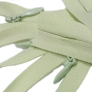 Invisible (Conceal) YKK Zippers – Perfect for Clothes, Crafts & Sewing Projects – Ice Green #881 – Choose Your Length – Made in The United States (3 Zippers Per Pack) (9″ Inches)