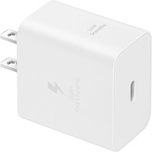 Samsung 45W Wall Charger Power Adapter, Cable Not Included, Super Fast Charging for Galaxy Phones, Tablets and USB Type C Devices, Low Standby Power Consumption, EP-T4511NWEGUS, White