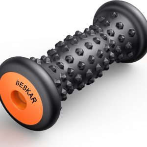 BESKAR Foot Massager Roller for Plantar Fasciitis Relief, Portable, Deep Tissue Muscle Massage, Foot Arch and Heel Pain, Reflexology Tool