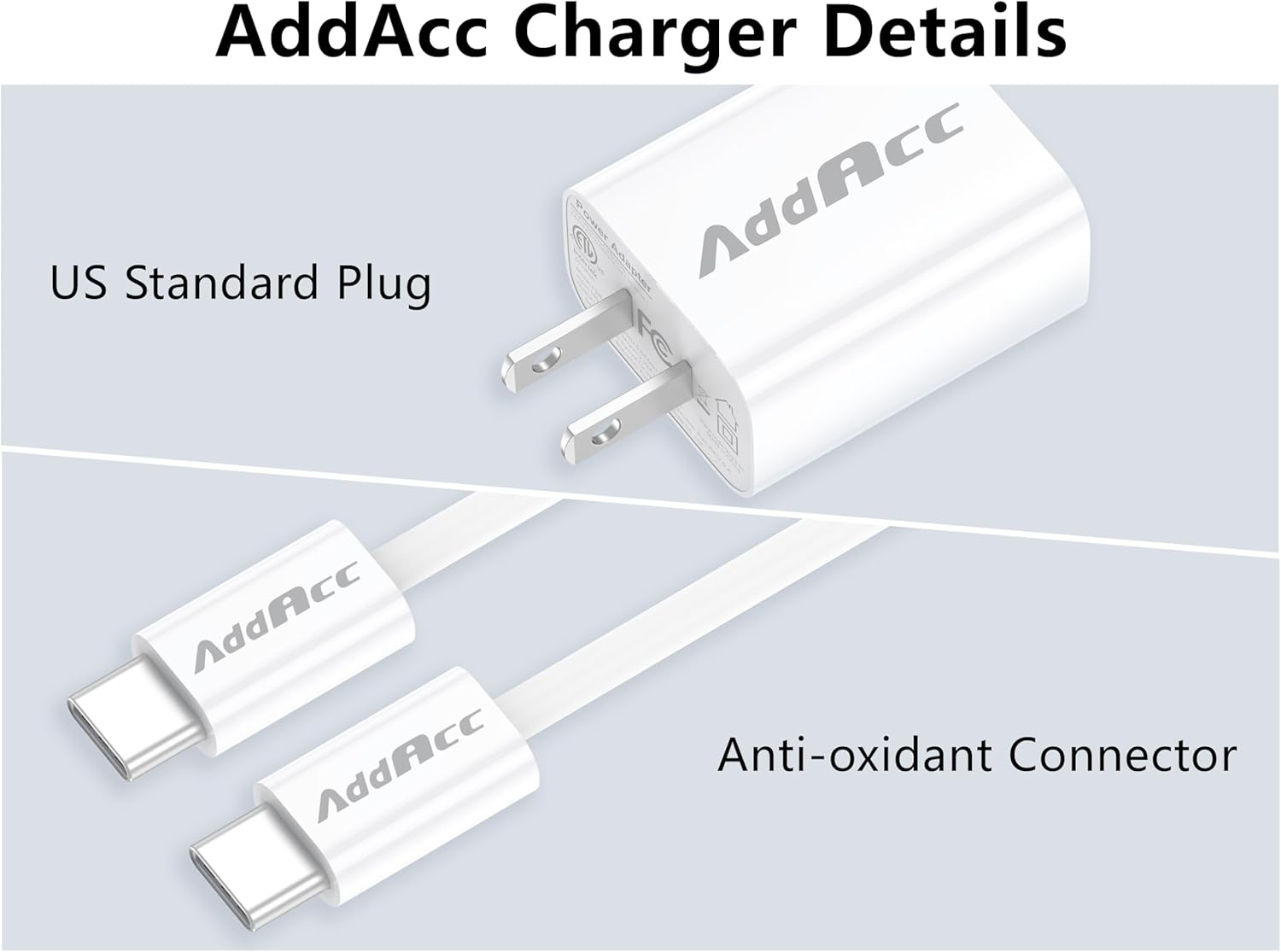 20W USB C Charger Block Compatible KITWLEMEN, ONLYNEW Rechargeable Camping Fan, Amacool Stroller Fan, VENTY Portable Fan, 5V/3A Charging Adapter, 3.3FT Fast Type-C Charger Cable - Image 4