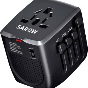 Travel Converter Adapter Voltage Converter That Steps Down 220 Volts to 110 Volts for use in Over 200 Countries,Including The U.S., U.K., Europe, and Australia