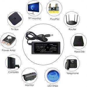 Nobsound DC 19V 4.74A 90W Power Supply Power Adapter Charger Universal 100-240V 50/60Hz AC Input for Amplifier Laptop DAC