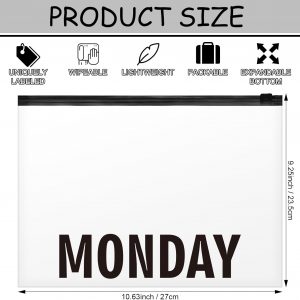 Yeaqee 14 Pcs Kids Packing Cubes for Travel Days of Week Daily Outfit Suitcase Organizers Pouches Hospital Bag for Boys Girls Family Vacations Summer Camp Suitcase