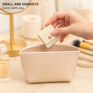 Jewelry Organizer, Mini Travel Jewelry Bag, Foldable Multifunctional Travel Jewelrys Pouch With Buckle, Necklaces, Earrings, Bracelets, Solid Color And High Appearance, Light And Easy To Carry(3pcs)