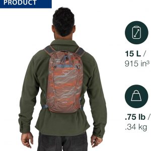 Osprey Daylite Cinch Backpack, Daisy Print Sevres Blue