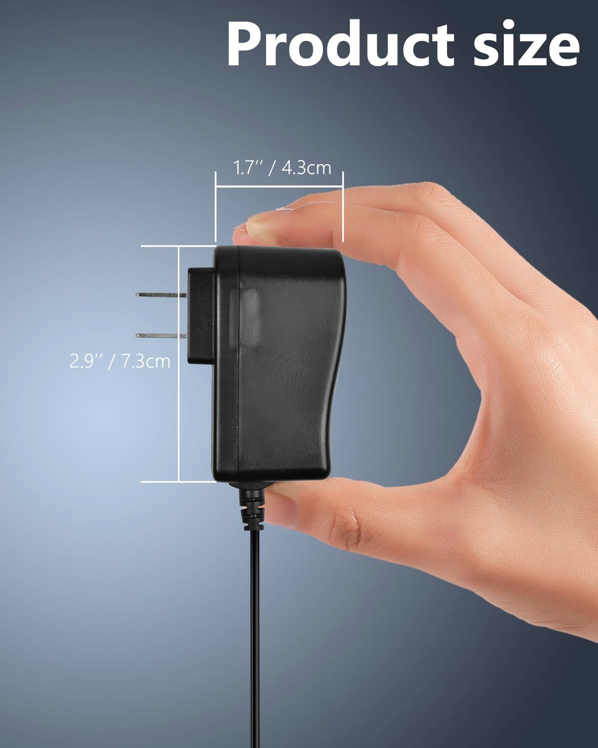 Portable DVD Player Charger, Wall Charger, Replacement AC-DC Power Adapter for Sylvania/DBPOWER/HDJUNTUNKOR/WONNIE/UEME/YOTON Portable DVD Players, Power Supply Cord (9V/1.5A) - Image 5
