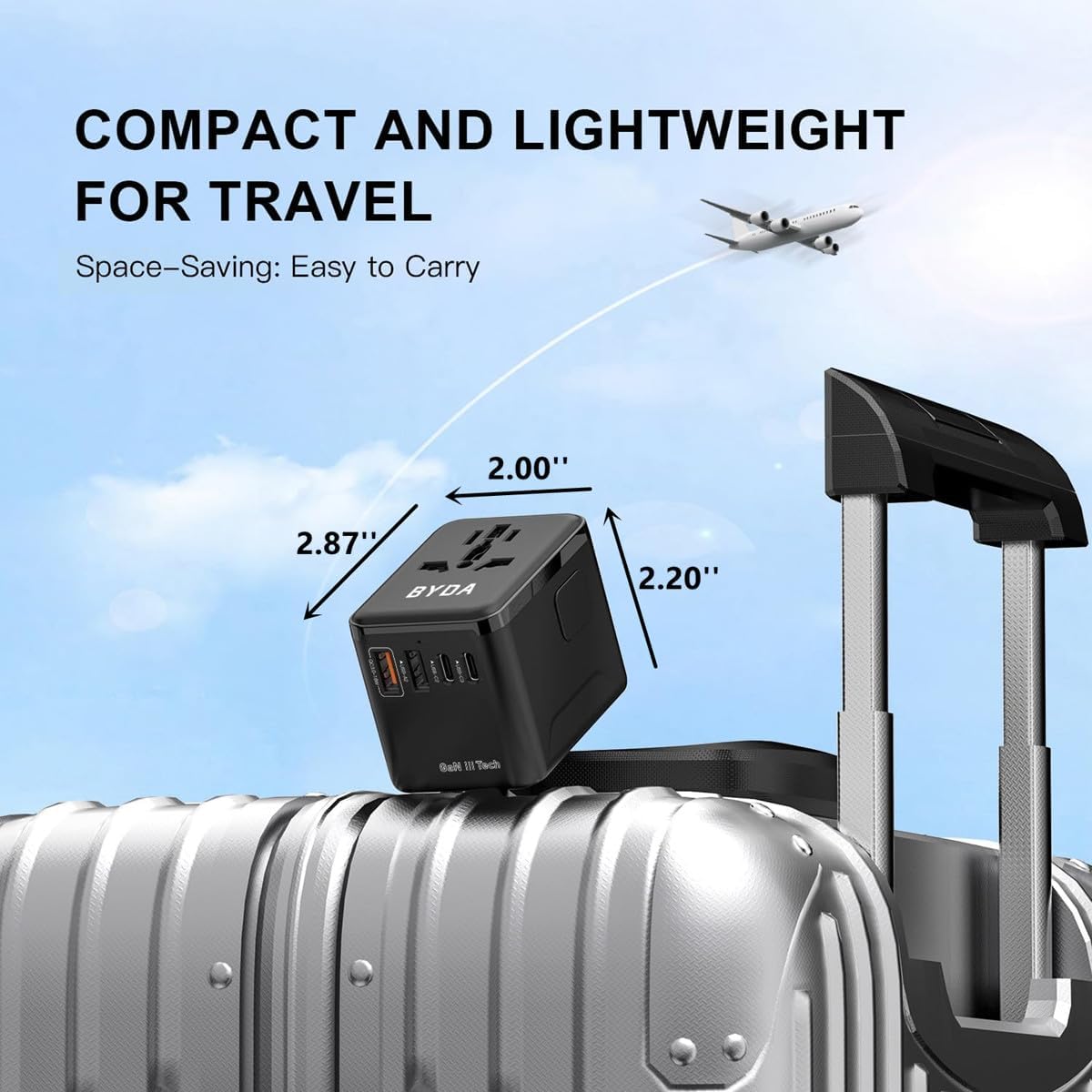 Universal Travel Adapter,Worldwide All-in-One International Power Plug with USB-C 35W GaN & USB Ports,EU/UK/US/AU Outlet Converter for Europe Asia,Travel Essentials&Adapter for Apple,Android - Image 4