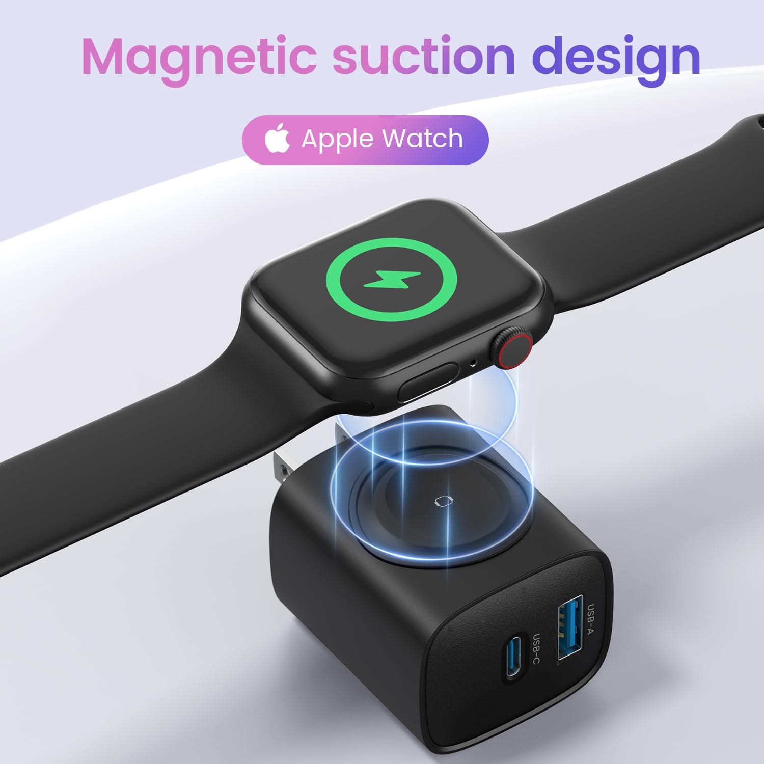 Charger for Apple Watch, USB C Charger Block, 3-in-1 20W Fast Charging, Portable Plug Travel Essential Charge for iWatch Ultra/SE/ 10/9/ 8/7/ 6, iPhone 16/16 Pro/ 15 Series, White - Image 3