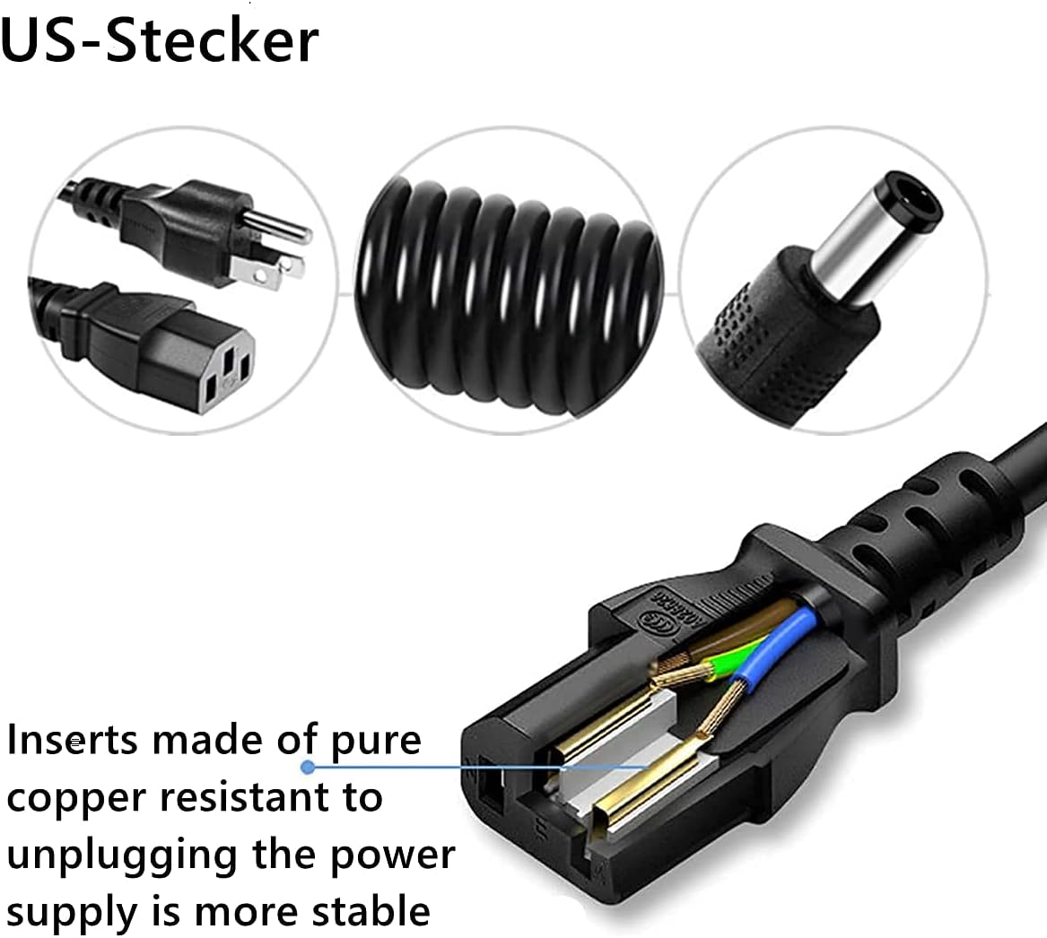 24V 6A 144W AC Power Supply Adapter, 100-240V AC to DC, 5.5mm x 2.1mm DC Plug, for LED Strip Lights, CCTV Cameras, Other 24V Devices - Image 4