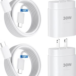iPhone 17 16 15 Charger Fast Charging,30W USB C Charger Type C Charger Phone Chargers iPhone&10 Ft Long USB C to C Cable Fast Charging Cord for iPhone 17 Air/17 Pro/17 Pro Max/16 15 Pro Max Plus,iPad
