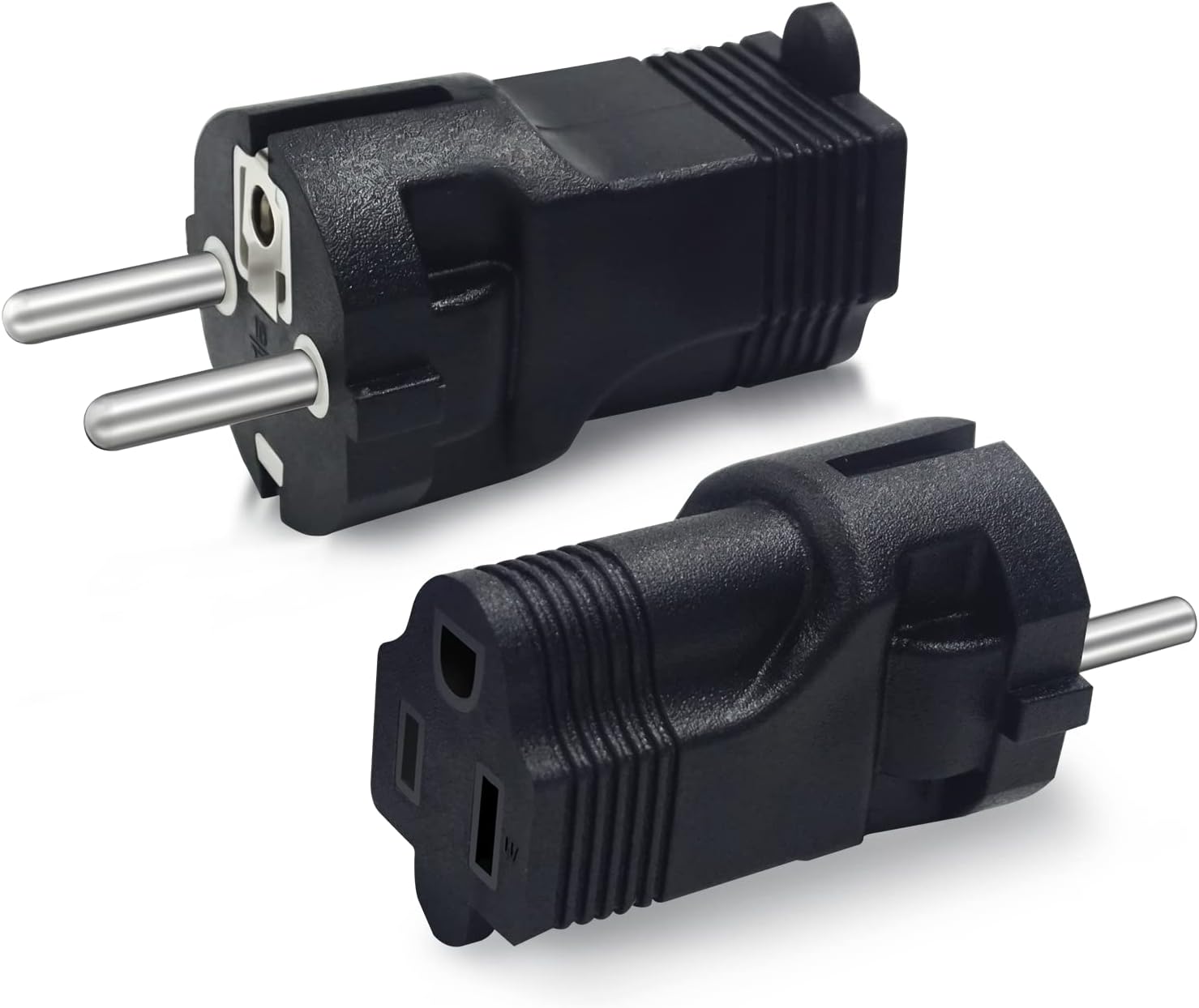 Type E/F Germany European Travel Adapter, Yinleader International Power Plug with 2 Outlet,US to Most of Europe EU German Russia French Norway Iceland Greece Korea Spain (2 Pack) - Image 5