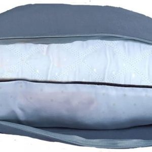 Extra Soft Jersey Knit Pillow Cases, Standard Size with Hidden Zipper, Soft Than Cotton, Pack of 2, Denim Blue