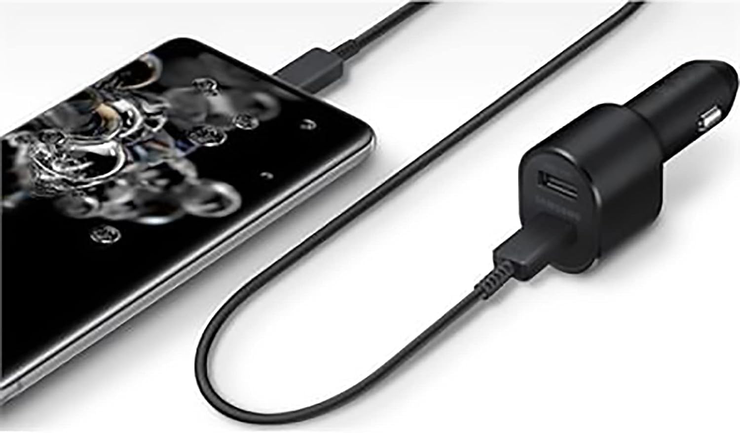 Samsung Super Fast Dual Car Charger (45W+15W) Dual Ports USB-C & USB-A - Black - EP-L5300XBEGWW - Image 6