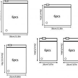 30 Pcs Clothes Packaging Bags Plastic Packing Bags Reusable Zip Clothing Bag Travel Storage Bags Frosted Waterproof Organizers Pouch for Clothes Shipping Shoes Cosmetics Travel Essentials