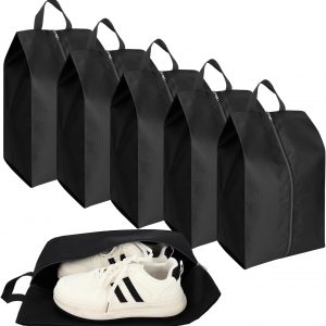 Shoe Bags for Travel, 6 Pack Large Oxford Fabric Portable Travel Shoe Bag with Zip for Storage and Packing Vacation Essentials