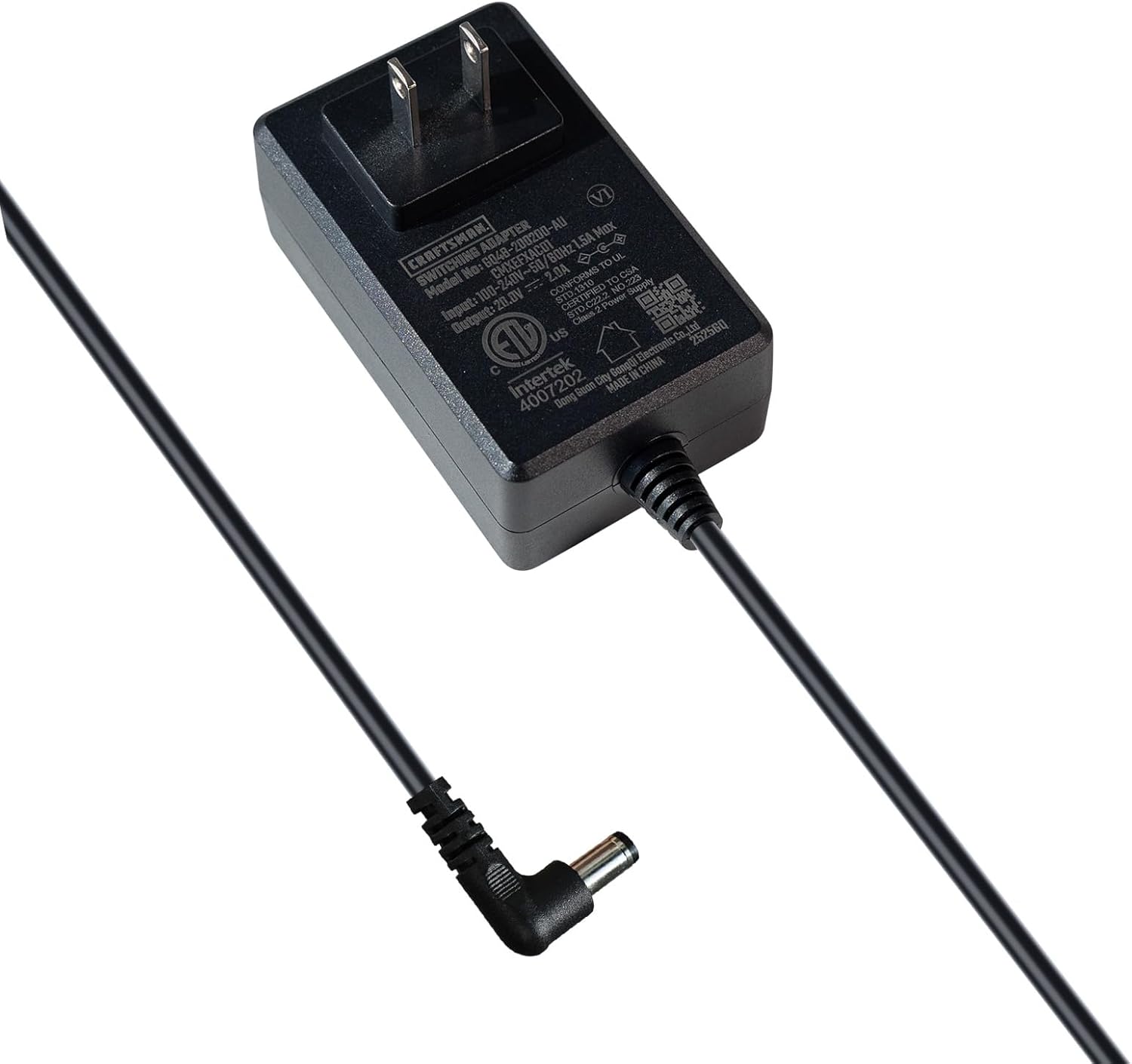 CRAFTSMAN AC Adapter 100-240v 50-60hz for CMXEFXA511214 Portable Fan, Power Supply 6ft Cord - Image 5