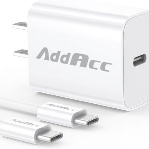 20W USB C Charger Block Compatible KITWLEMEN, ONLYNEW Rechargeable Camping Fan, Amacool Stroller Fan, VENTY Portable Fan, 5V/3A Charging Adapter, 3.3FT Fast Type-C Charger Cable