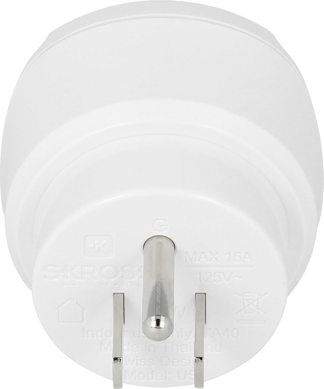 Skross Travel Adapter Europe Plug Schuko to USA - Image 4