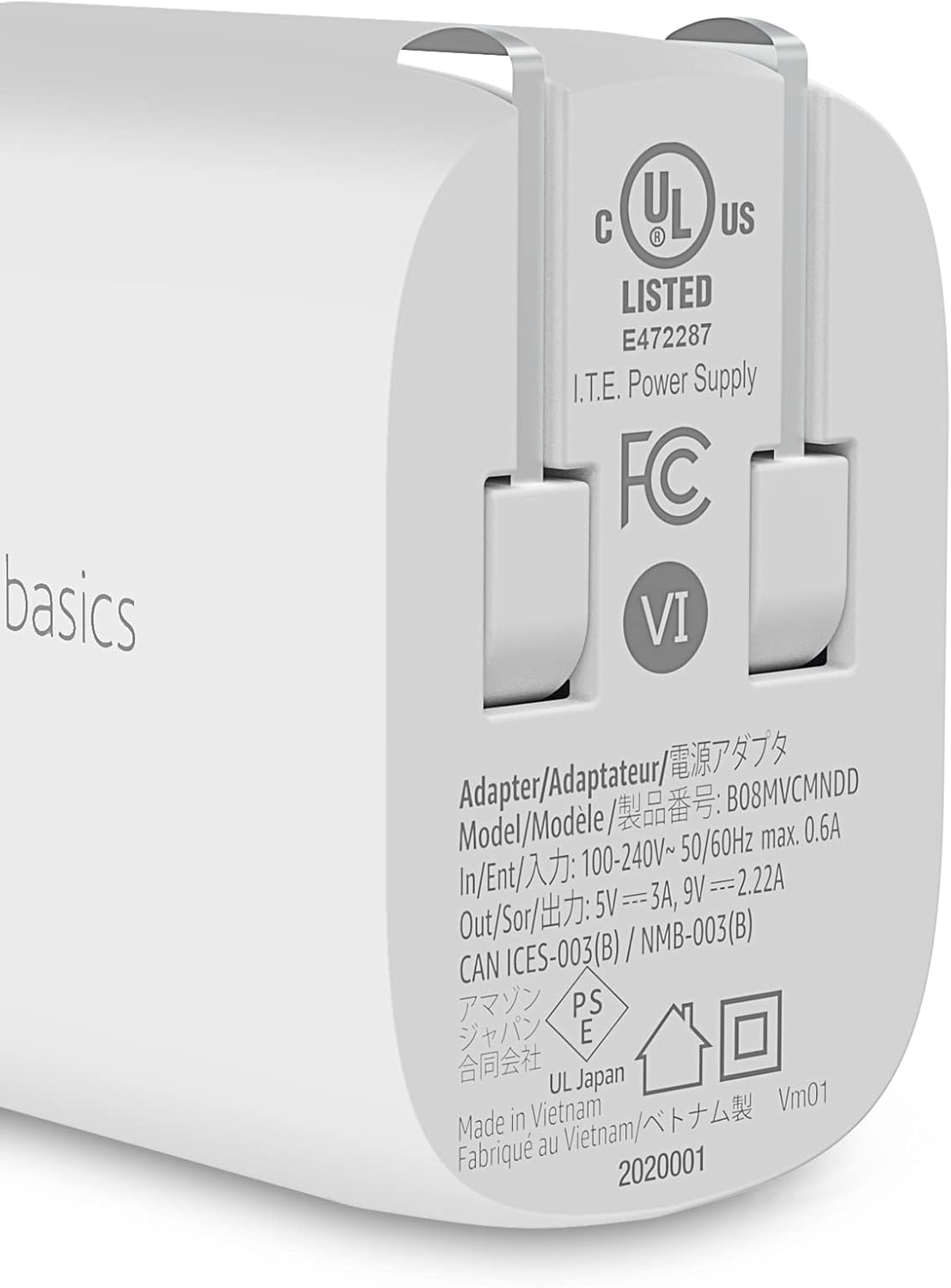 Amazon Basics 20W One-Port USB-C Wall Charger with Power Delivery PD for Tablets & Phones (iPhone 16/15/14/13/12/11/X, iPad, Samsung, and more), non-PPS, 1.81 x 1.73 x 1.09 inches, White - Image 2