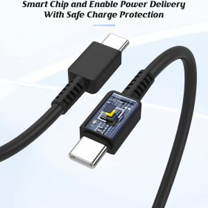 2Pack 45W Super Fast Charger Type C 6ft, USB C Wall Charging Block Plug and Long Android Phone Charger Cable Cord for Samsung Galaxy S25/S24 Ultra/S23+/S22 Plus/S21/S20/Note 20/iPhone 17 16 15 Pro Max