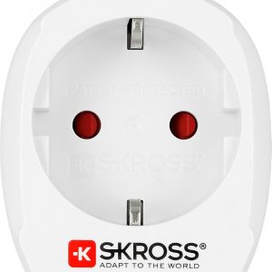 Skross Travel Adapter Europe Plug Schuko to USA