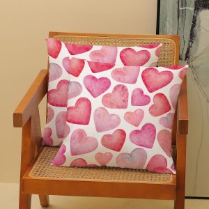 AEIOAE Valentines Pillow Covers 22×22 Inch Set of 2,Pink Red Love Heart Throw Pillows Case,Valentine’s Day Mother’s Day Anniversary Decorative Cushion Covers Farmhouse Outdoor Decor for Home Sofa Bed