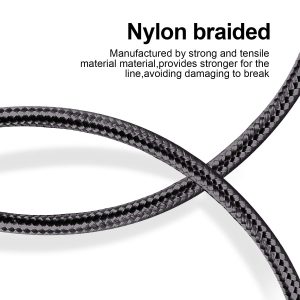 cugunu iPhone Charger, 5 Pack 3/3/6/6/10FT Apple MFi Certified USB Lightning Cable Nylon Braided Fast Charging Cord Compatible for iPhone 14/13/12/11/X/Max/8/7/6/5/SE/Plus/iPad – Black