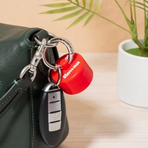 Lion Latch Travel Jewelry Box Case, Ring Holder on Shark Tank – Ring Holder for Women Girls with Keychain, Small Jewelry Organizer Boxes, Portable Ring Keeper Key Chain, Jewelry Storage Case