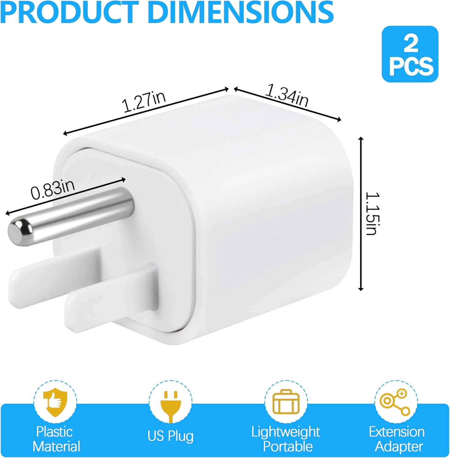 Grounding Plug Adapter, Suitable for Dual Port Grounding Connections of Grounding Pads, Bed Sheets, And Wristbands, Universal B-Type Socket Compatible With Splitters - Image 3