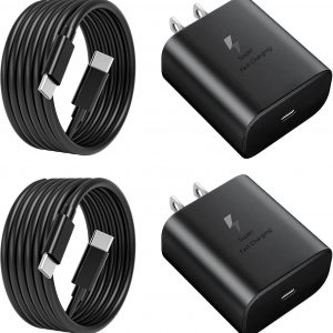 45W Super Fast Charger USB C- 45 Watt Type C Fast Charging Android Phone Charger Compatible with Samsung Galaxy S25 Ultra/S25/S25+/S24/S24+/S24Ultra/S23+/S23 Ultra/S22 Ultra Tab,6ft C Cable