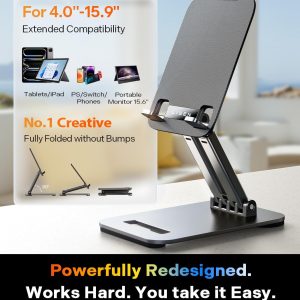 LISEN for iPad Stand Tablet Holder for Desk, Cool Home Office Desk Accessories for Men Women Kids Tablet Gifts, Office Home Essentials Gadgets Portable Monitor Stand for iPad a16 Accessories Kindle