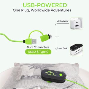 Vacuum Bags for Travel with USB Electric Pump, 15 Pack Carry-on Size Compression Packing for Luggage and Suitcase, Space Saver Bags for Clothes and Clothing Travel