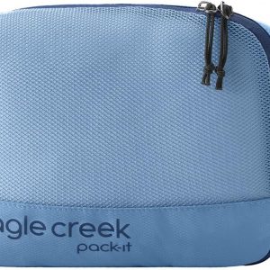 Eagle Creek Pack-It Reveal Cube – Lightweight Packing Cubes for Optimizing Luggage Space – Easy to Carry – Mesh Fabric – Water-Resistant – Easy Grab Zipper – Small – Blue Dawn