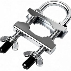 Portable Door Lock for Travel, Heavy Duty Security Lock for Outward Opening Doors, Adjustable Stainless Steel Safety Device for Hotel Room/Home/Apartmen
