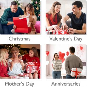 Travel Velvet Jewelry Box with Mirror, Mini Gifts Case for Women Girls, Small Portable Organizer Boxes for Rings Earrings Necklaces Bracelets (Black)