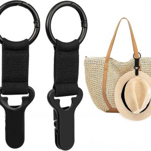 Niveaya Hat Clip for Travel on Bag – 2 Pack, Vacation Beach Cruise Essentials Accessory for Travel Handbag Backpack Luggage